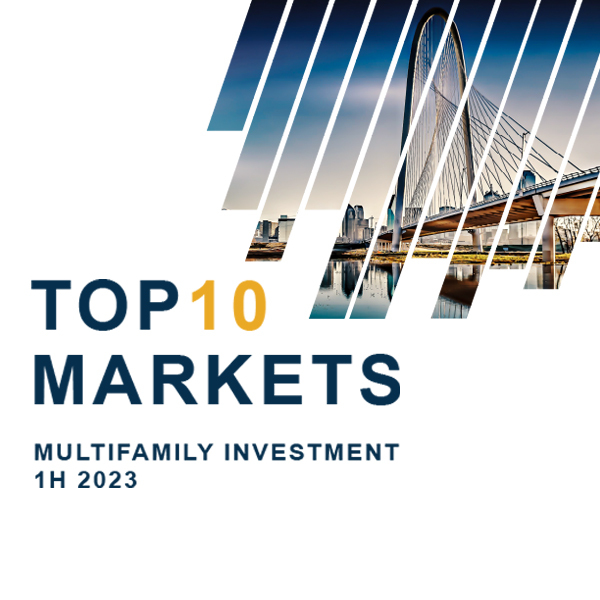We present our Top 10 Multifamily Investment Markets for the first half of 2023. However, because markets themselves are large aggregations of multiple municipalities and neighborhoods, our approach to site selection drills down within each market to the zip code level.